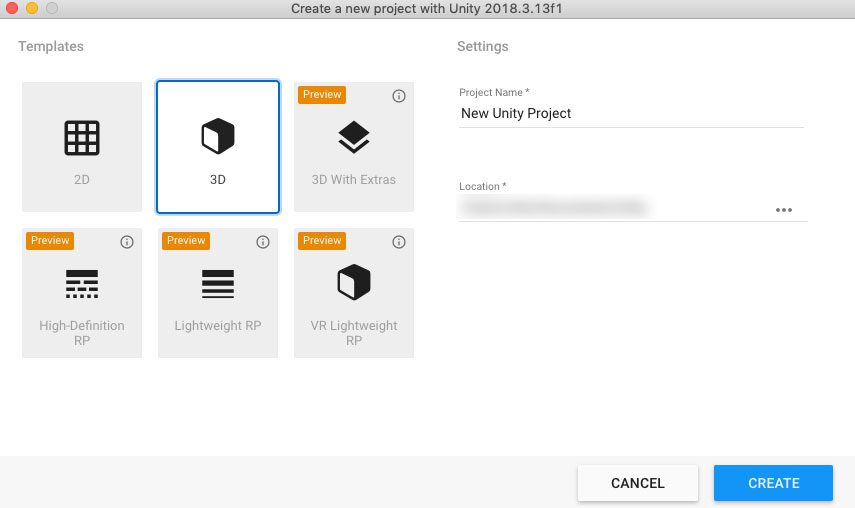 New Project Floater