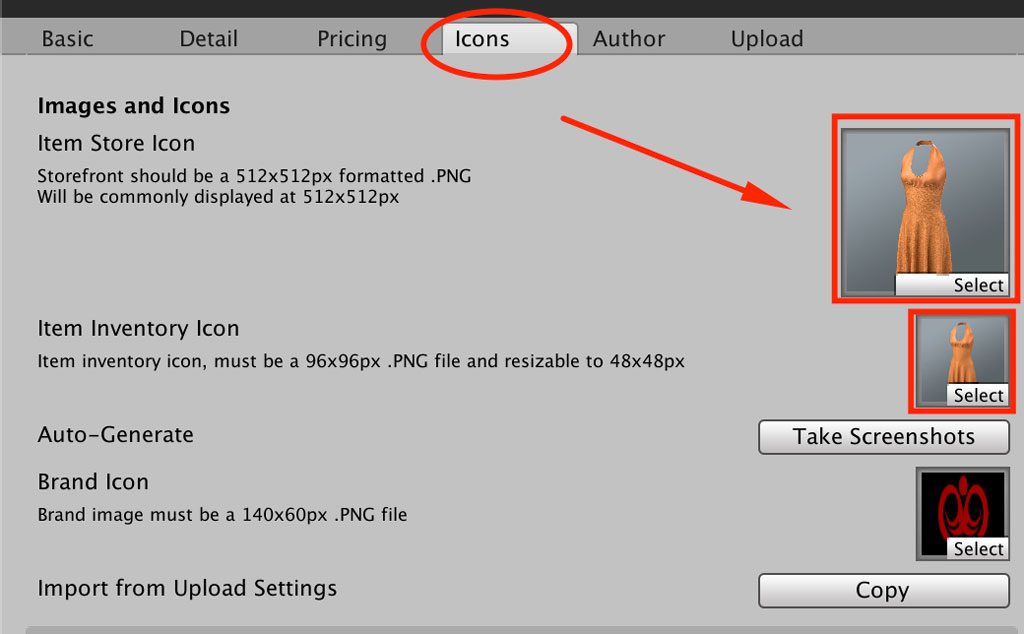 Change the Extra Pattern Icons